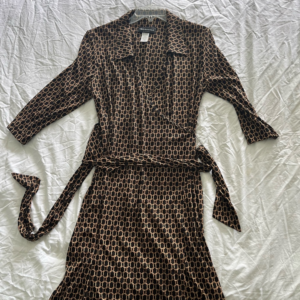 Connected Black and Gold Dress